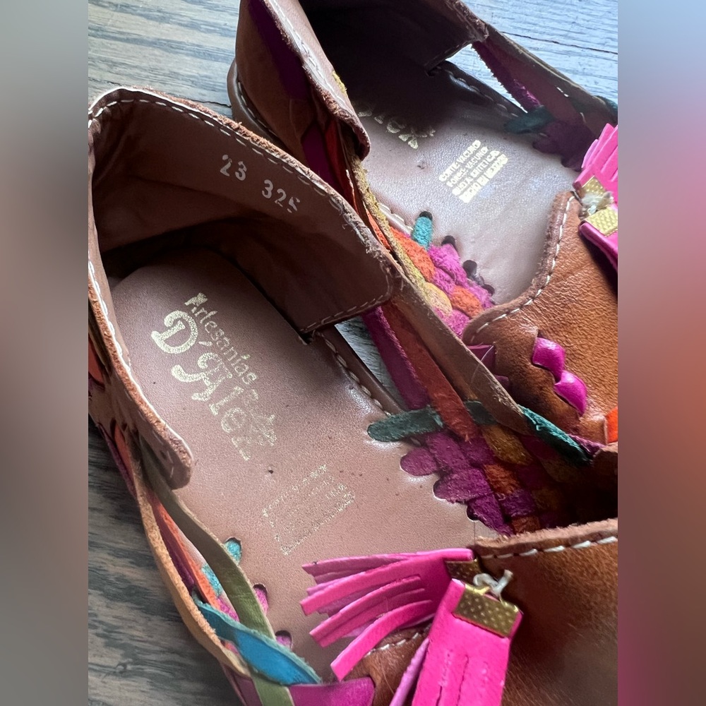 Colorful Woven Leather Loafers - Picture 2 of 4